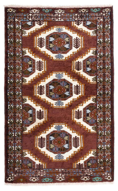 Tapete Baluch 102x160cm - Tapete Oriental - castanho