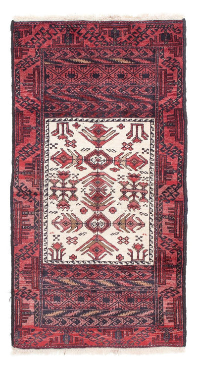 Tapete Baluch 77x146cm - Tapete Oriental - vermelho claro