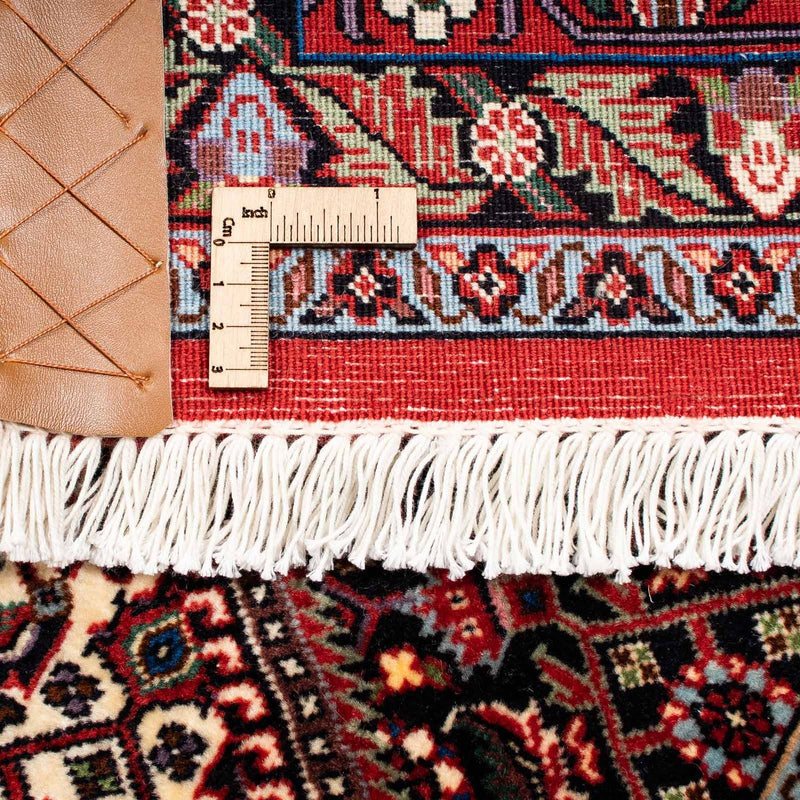 Tapete Persa - Bijar - 248 x 202 cm - vermelho escuro