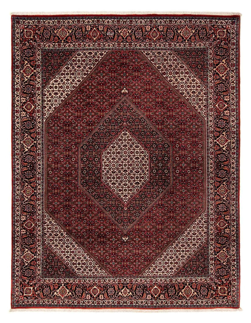 Tapete Persa - Bijar - 258 x 202 cm - vermelho escuro