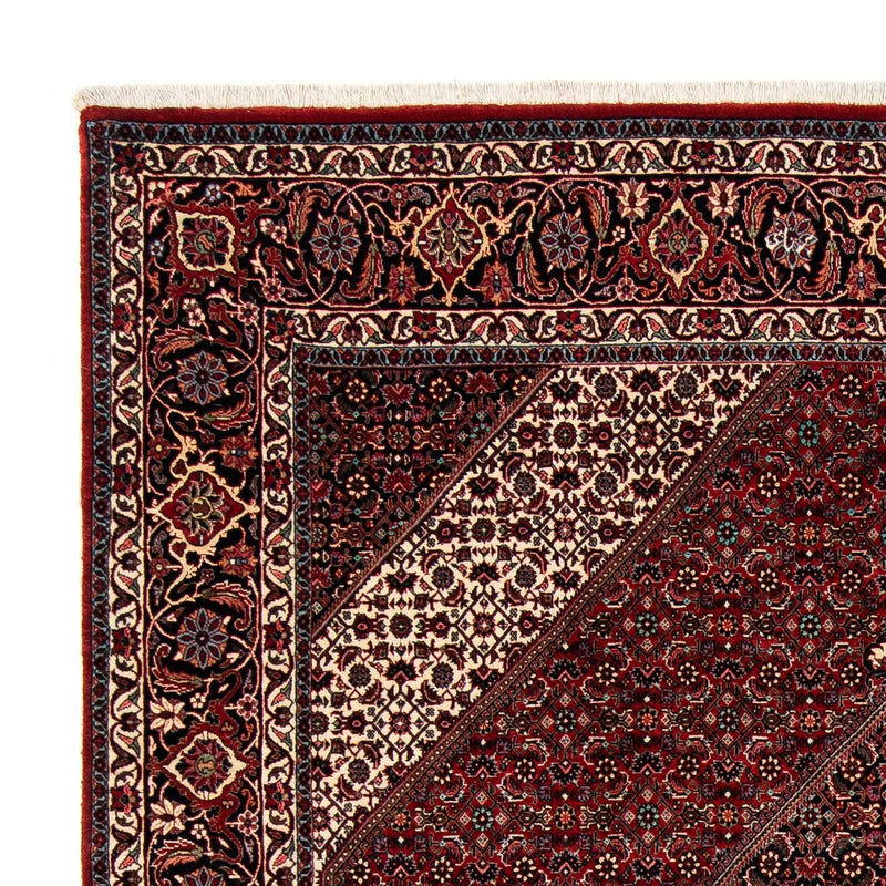 Tapete Persa - Bijar - 258 x 202 cm - vermelho escuro