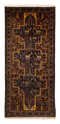Corredor Tapete Baluch - 220 x 109 cm - azul escuro – product image
