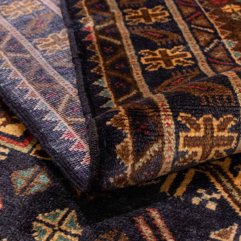 Corredor Tapete Baluch - 220 x 109 cm - azul escuro