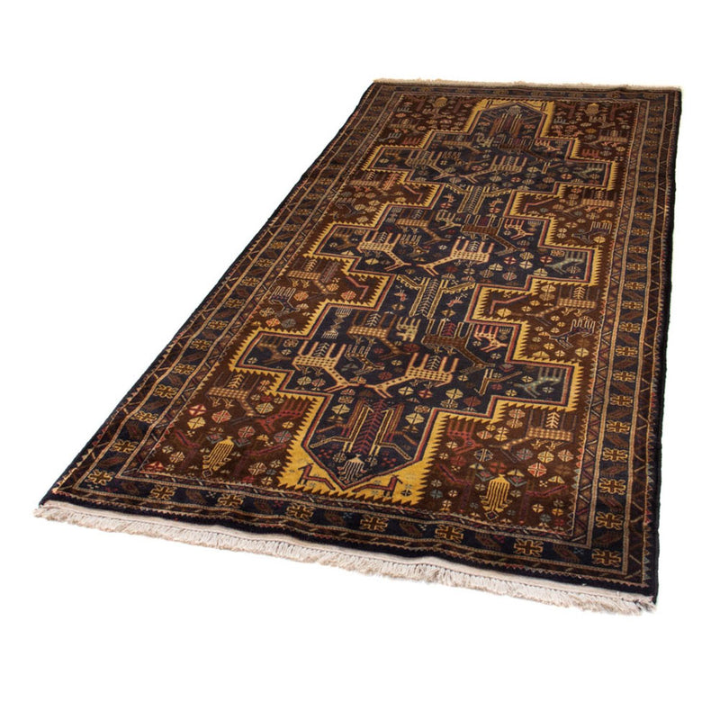Corredor Tapete Baluch - 220 x 109 cm - azul escuro