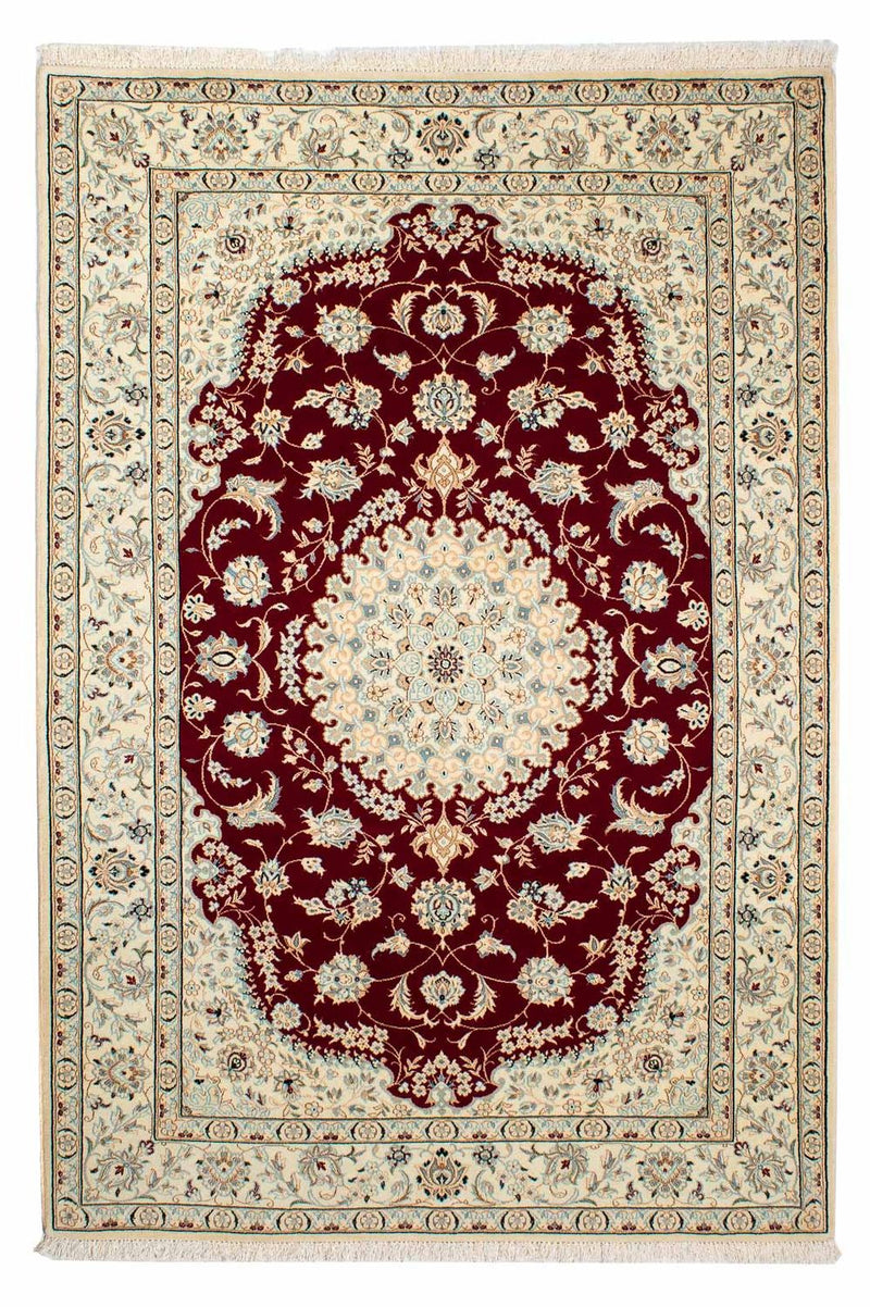 Tapete Persa - Nain - Royal - 236 x 157 cm - vermelho escuro