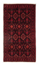 Corredor Tapete Baluch - 182 x 102 cm - vermelho escuro