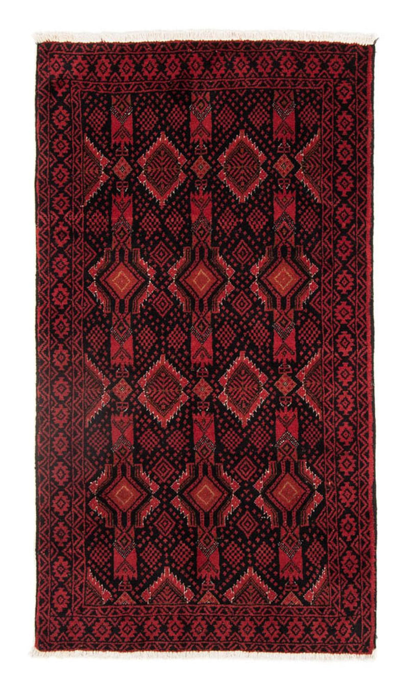 Corredor Tapete Baluch - 182 x 102 cm - vermelho escuro