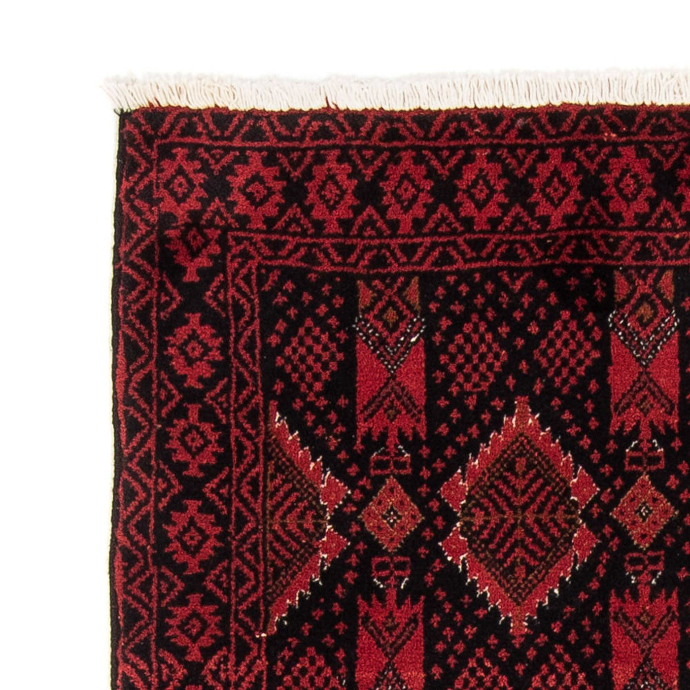 Corredor Tapete Baluch - 182 x 102 cm - vermelho escuro