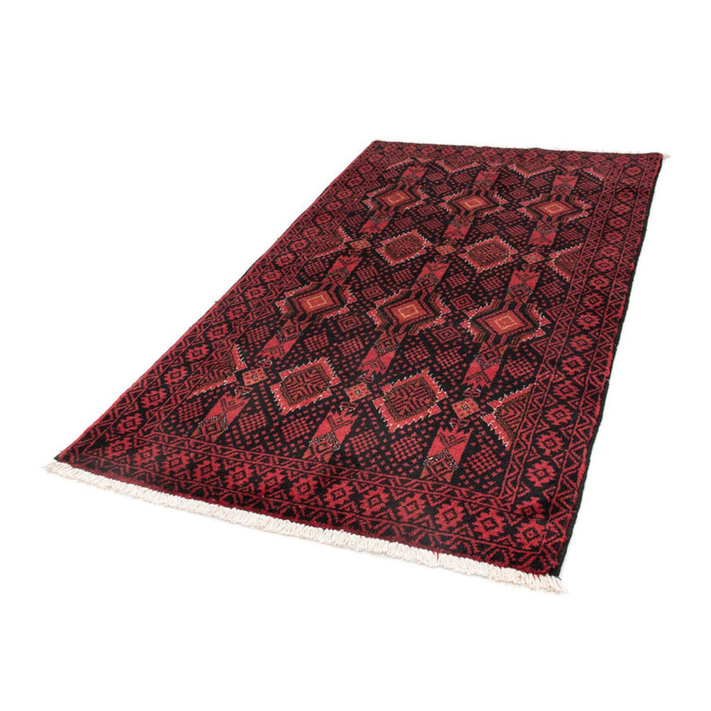 Corredor Tapete Baluch - 182 x 102 cm - vermelho escuro