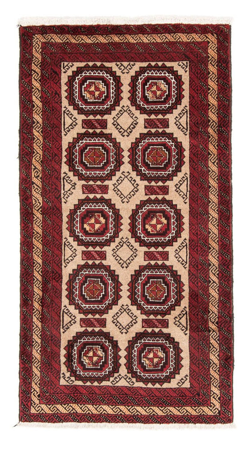 Corredor Tapete Baluch - 195 x 104 cm - bege