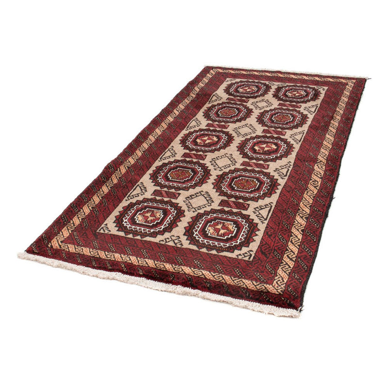 Corredor Tapete Baluch - 195 x 104 cm - bege