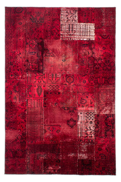 Tapete de trabalho em patchwork 194x293cm - Perserteppich Wollteppich