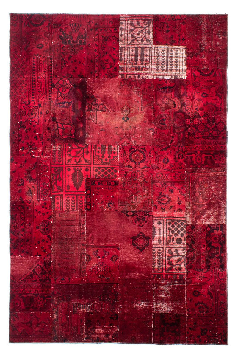 Tapete de trabalho em patchwork 194x293cm - Perserteppich Wollteppich