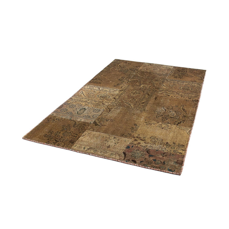 Tapete de trabalho em patchwork 207x128cm - Perserteppich Wollteppich
