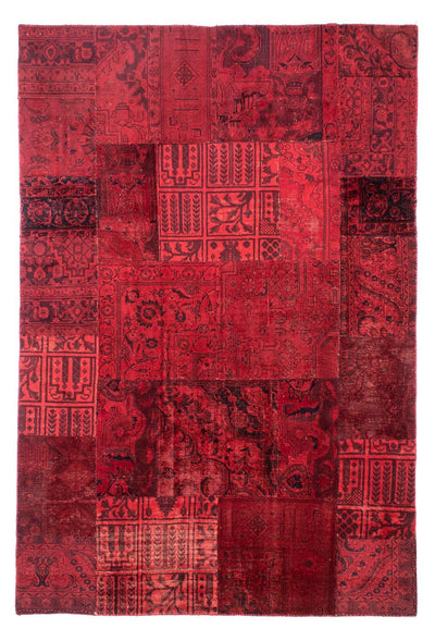 Tapete de trabalho em patchwork 196x296cm - Perserteppich Wollteppich