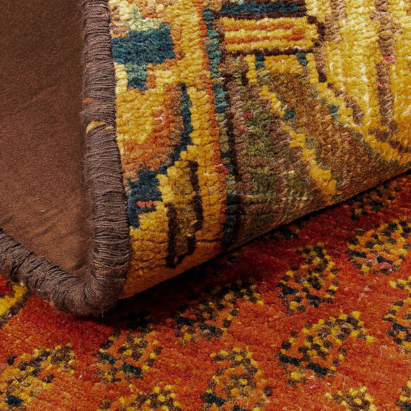 Tapete de trabalho em patchwork 142x151cm - Perserteppich Wollteppich