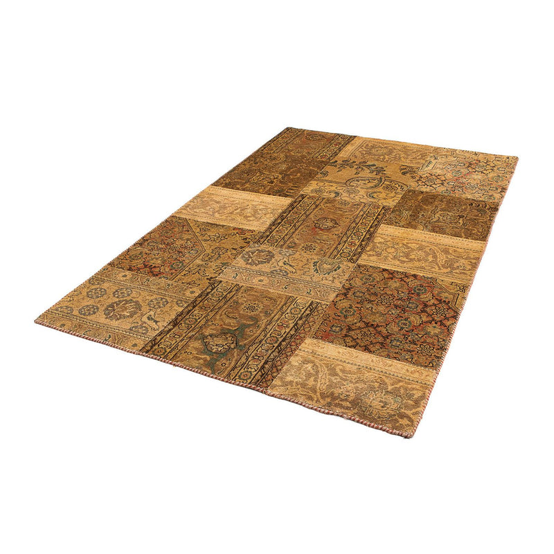 Tapete de trabalho em patchwork 205x131cm - Perserteppich Wollteppich