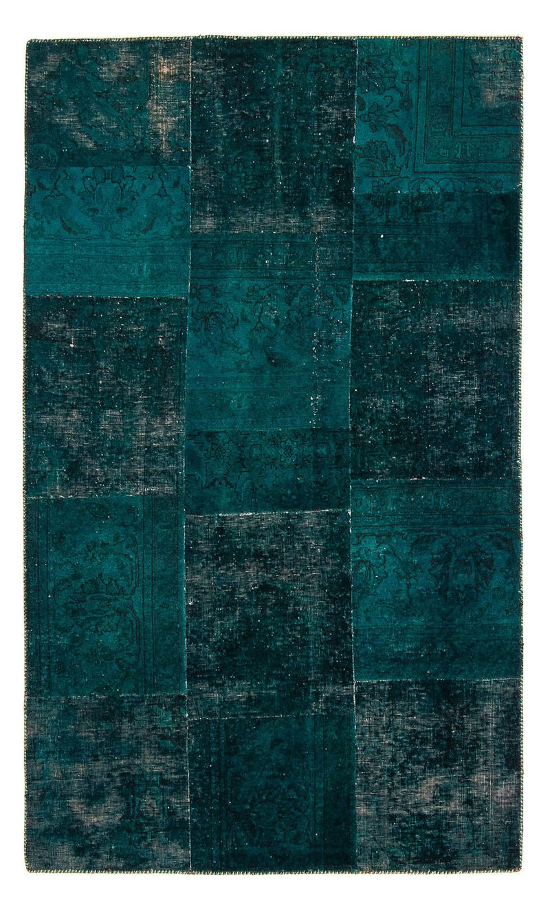 Tapete de trabalho em patchwork 205x131cm - Perserteppich Wollteppich