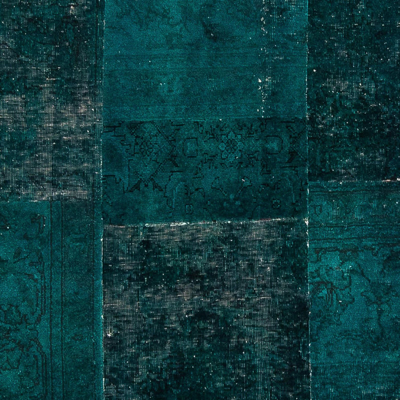 Tapete de trabalho em patchwork 205x131cm - Perserteppich Wollteppich