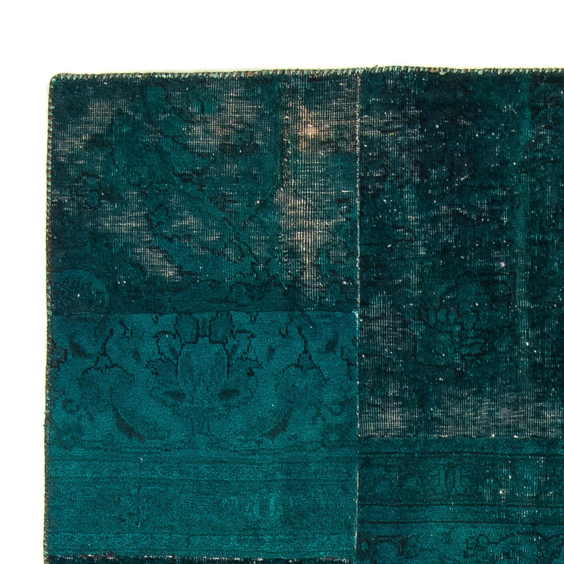 Tapete de trabalho em patchwork 205x131cm - Perserteppich Wollteppich