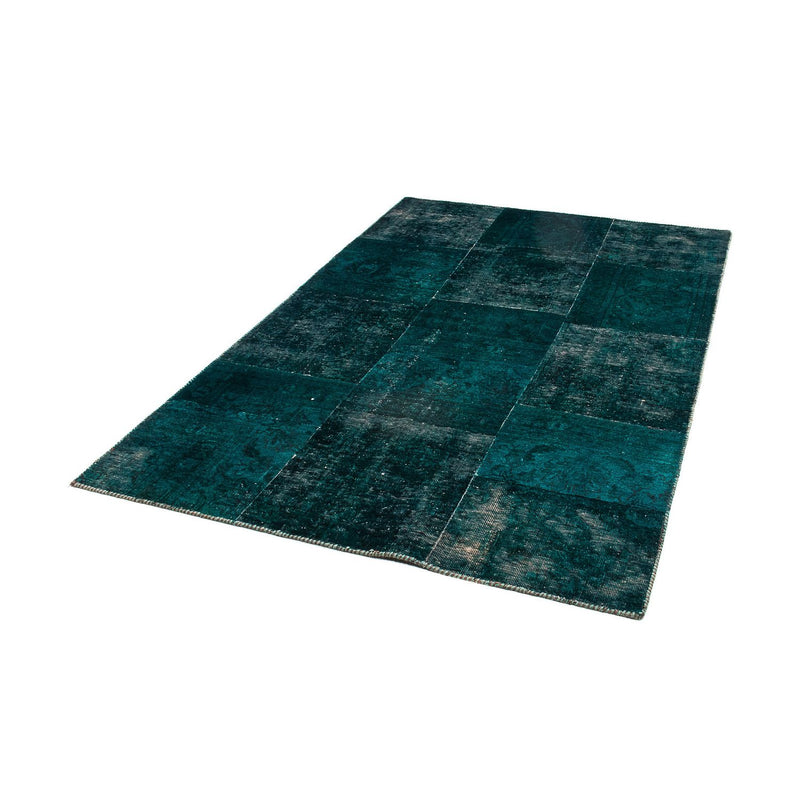 Tapete de trabalho em patchwork 205x131cm - Perserteppich Wollteppich