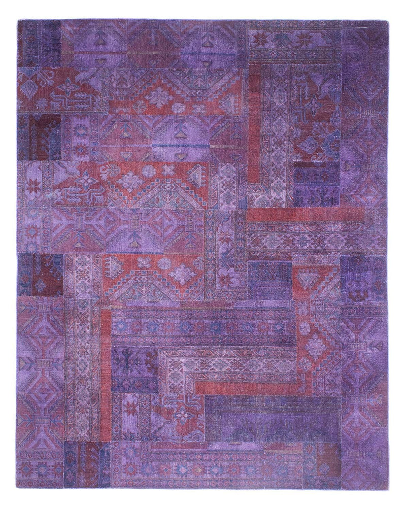 Tapete de trabalho em patchwork 299x239cm - Perserteppich Wollteppich