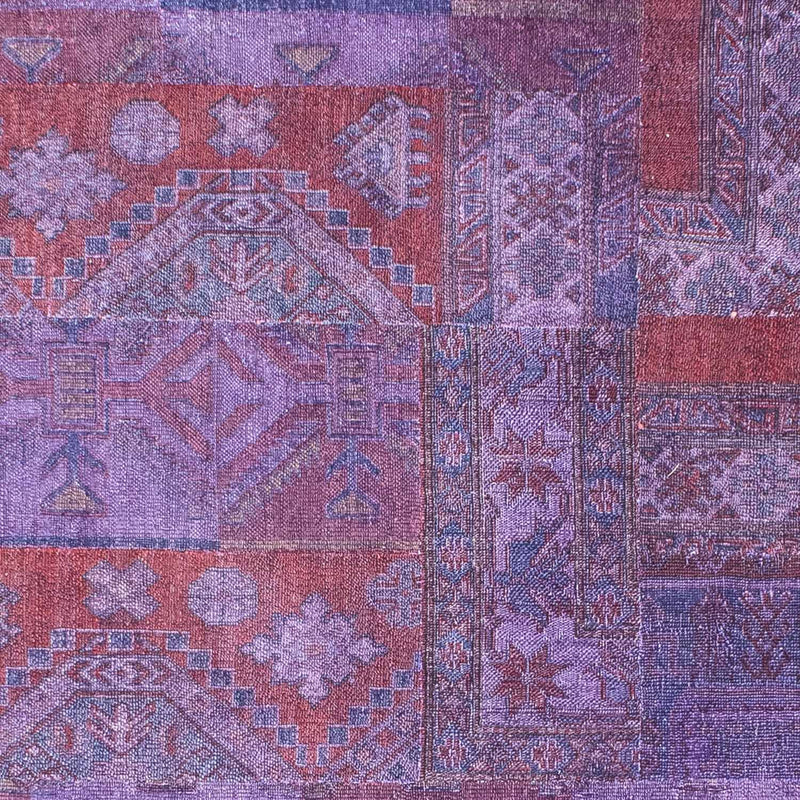 Tapete de trabalho em patchwork 299x239cm - Perserteppich Wollteppich