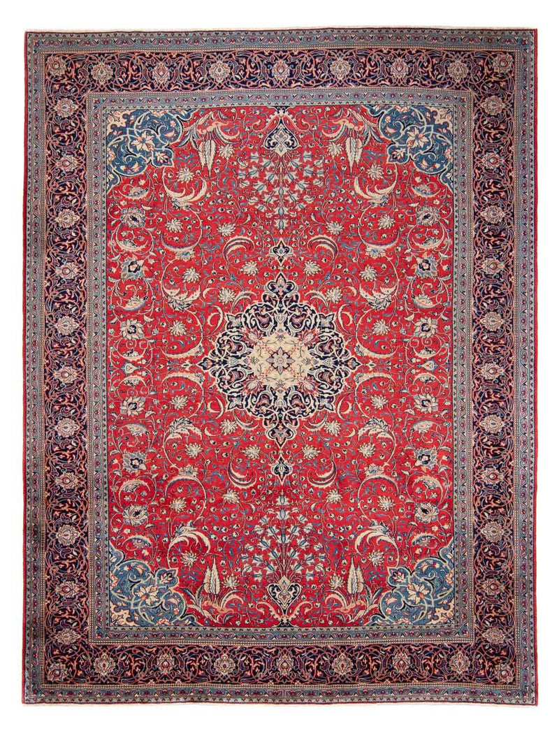 Tapete de trabalho em patchwork 355x270cm - Perserteppich Wollteppich