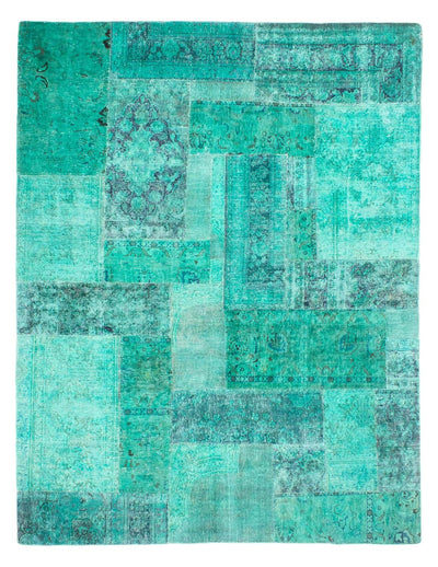 Tapete de trabalho em patchwork 231x297cm - Perserteppich Wollteppich