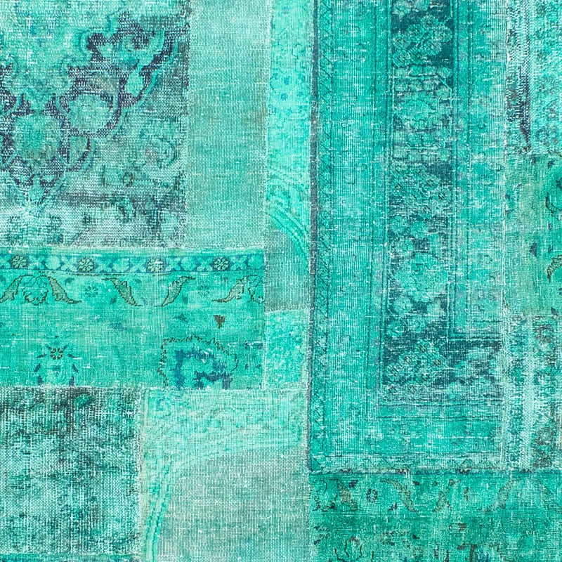 Tapete de trabalho em patchwork 297x231cm - Perserteppich Wollteppich