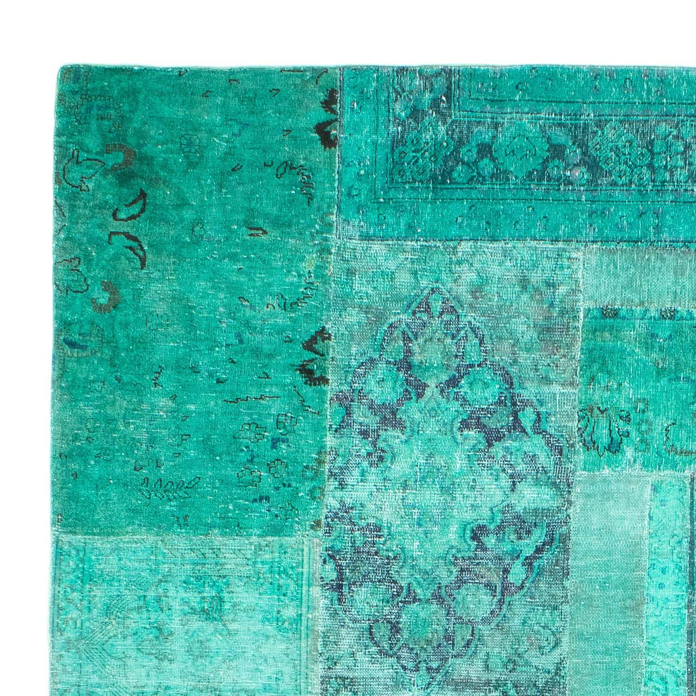 Tapete de trabalho em patchwork 297x231cm - Perserteppich Wollteppich
