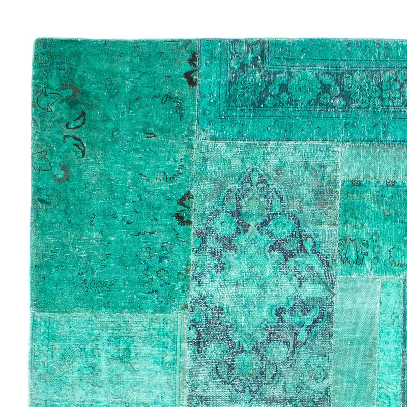 Tapete de trabalho em patchwork 297x231cm - Perserteppich Wollteppich