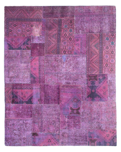Tapete de trabalho em patchwork 240x307cm - Perserteppich Wollteppich