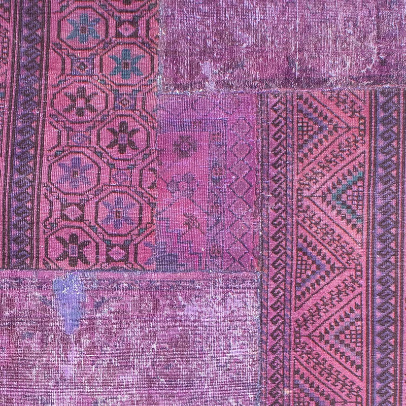 Tapete de trabalho em patchwork 240x307cm - Perserteppich Wollteppich