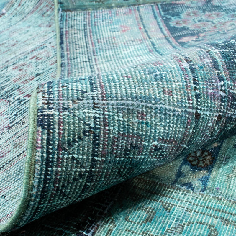 Tapete de trabalho em patchwork 299x238cm - Perserteppich Wollteppich