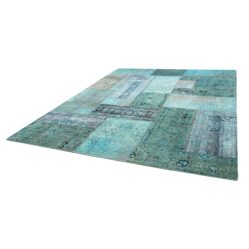 Tapete de trabalho em patchwork 299x238cm - Perserteppich Wollteppich