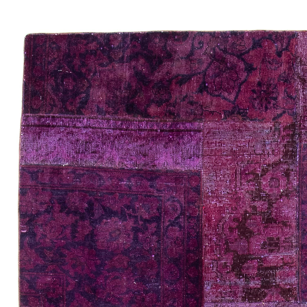 Tapete de trabalho em patchwork 180x271cm - Perserteppich Wollteppich