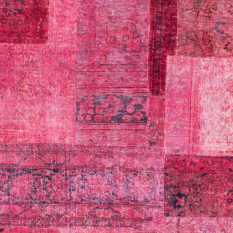 Tapete de trabalho em patchwork 291x232cm - Perserteppich Wollteppich