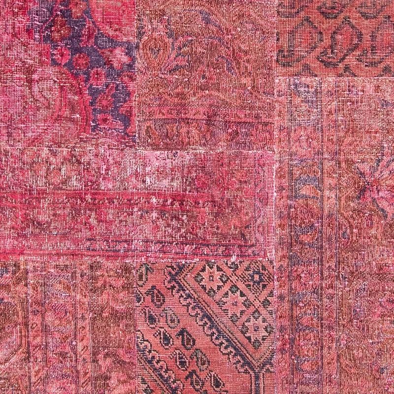Tapete de trabalho em patchwork 239x152cm - Perserteppich Wollteppich