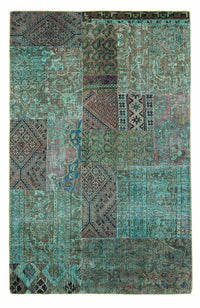 Tapete de trabalho em patchwork 234x150cm - Tapete de lã – product image