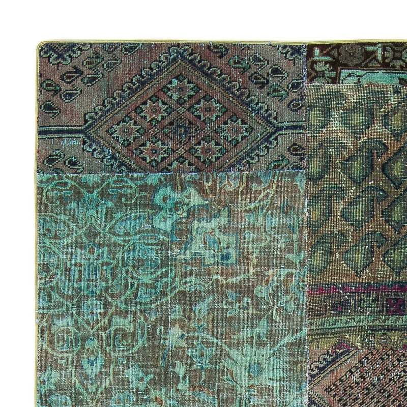 Tapete de trabalho em patchwork 234x150cm - Tapete de lã