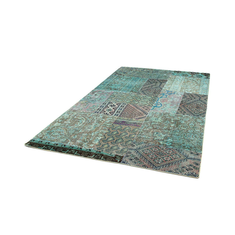 Tapete de trabalho em patchwork 234x150cm - Tapete de lã