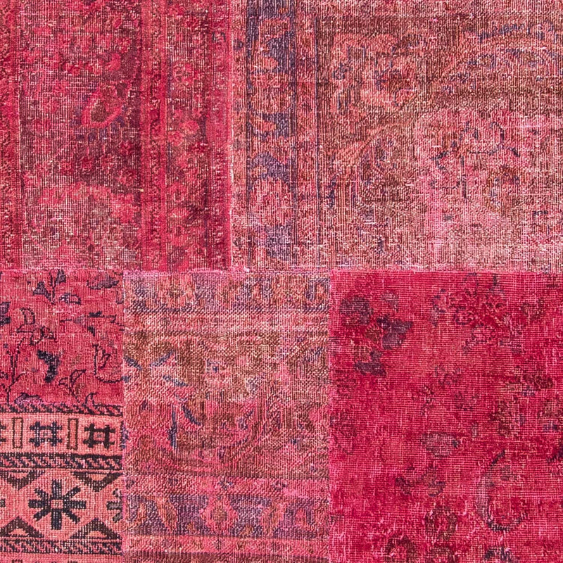 Tapete de trabalho em patchwork 237x151cm - Perserteppich Wollteppich