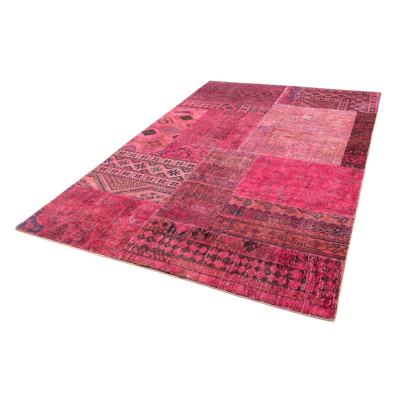 Tapete de trabalho em patchwork 237x151cm - Perserteppich Wollteppich