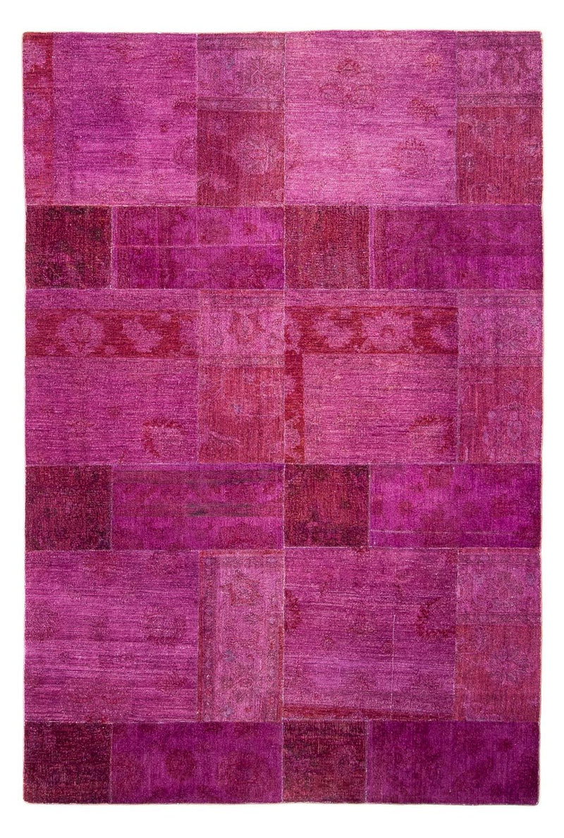 Tapete de trabalho em patchwork 271x182cm - Perserteppich Wollteppich