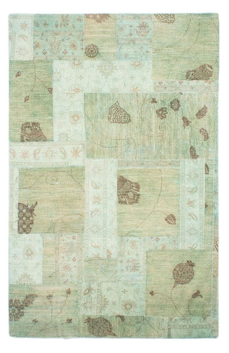 Tapete de trabalho em patchwork 292x190cm - Perserteppich Wollteppich