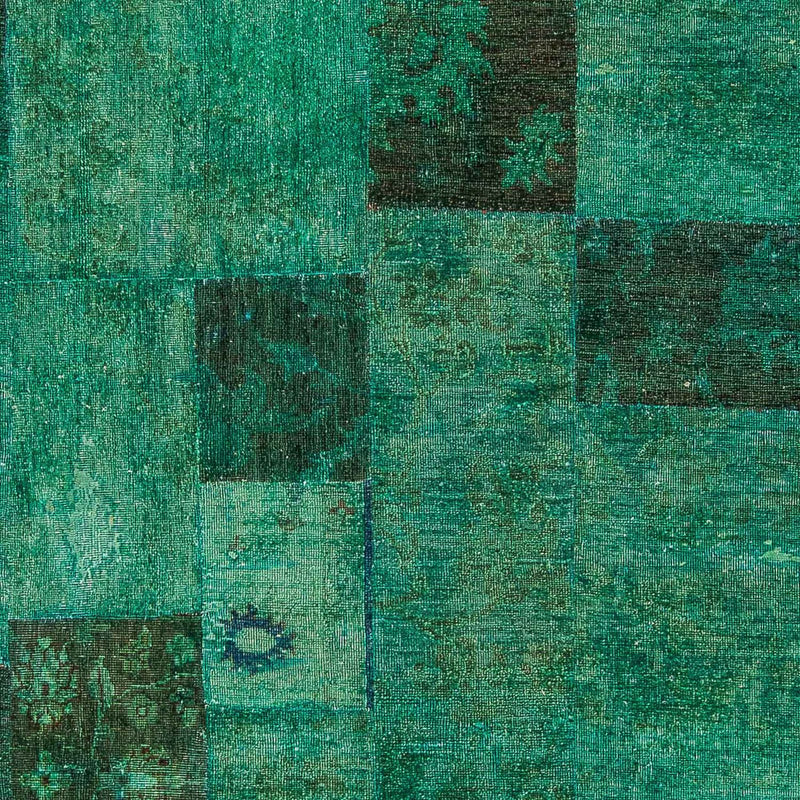Tapete de trabalho em patchwork 237x156cm - Tapete de lã