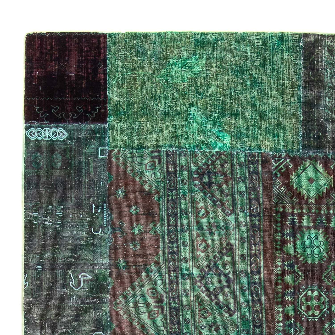 Tapete de trabalho em patchwork 270x175cm - Perserteppich Wollteppich