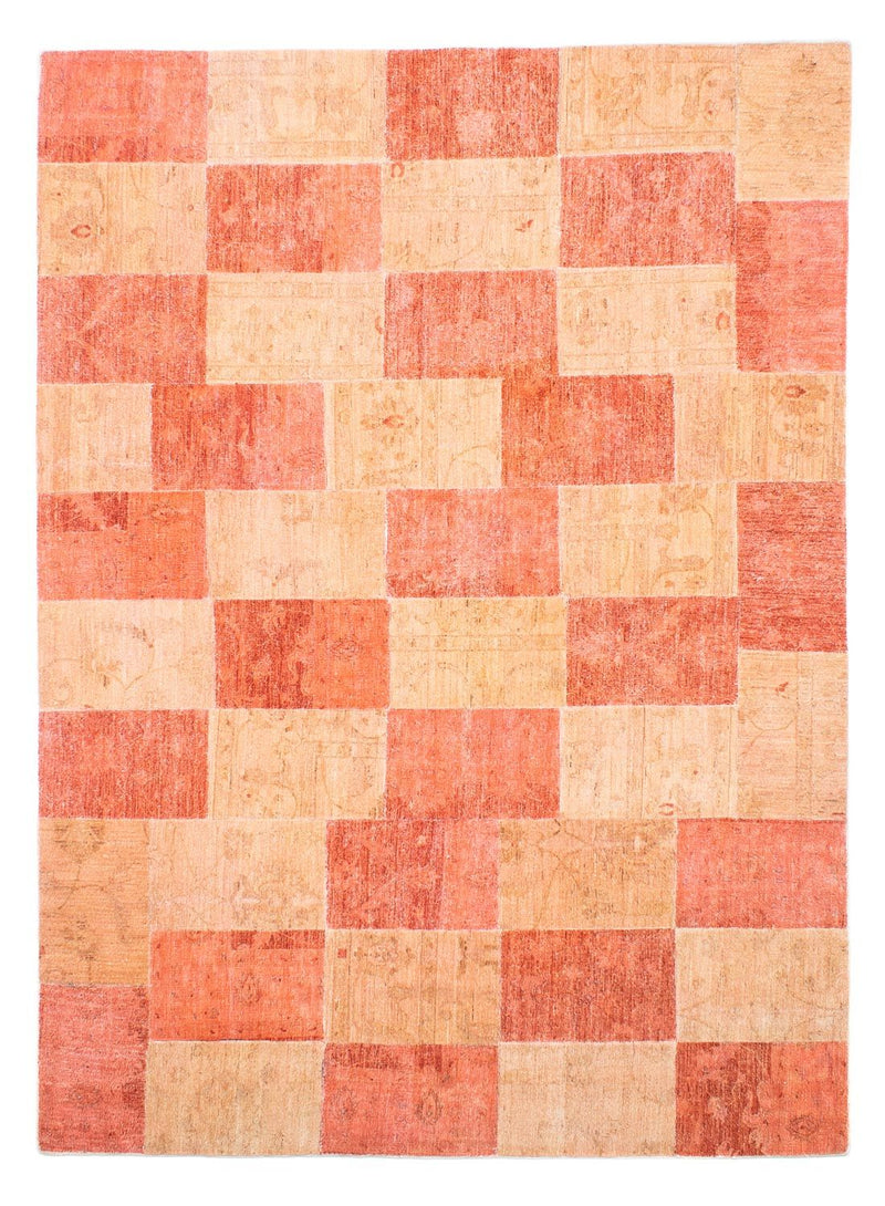 Tapete de trabalho em patchwork 294x212cm - Perserteppich Wollteppich