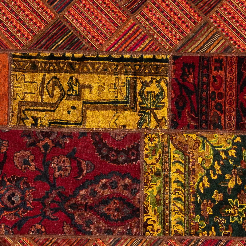 Tapete de trabalho em patchwork 234x169cm - Perserteppich Wollteppich